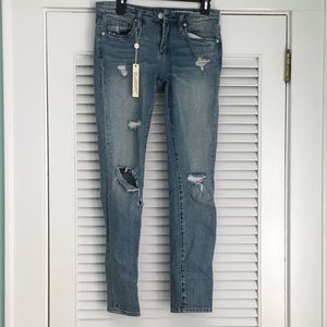 BlankNYC Skinny Classique Light Wash Ripped Jeans